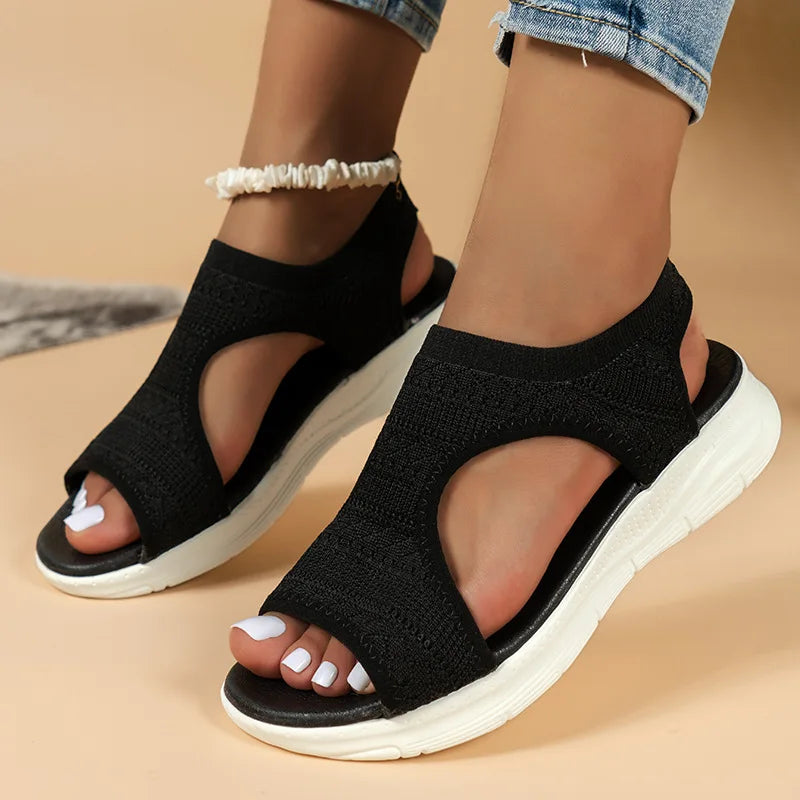 Women's Sandals, Lightweight and Comfortable – Black