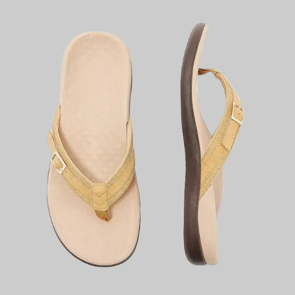 Women's Supportive Sandals for Warm Days – Yellow