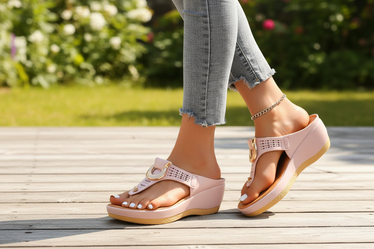 Women's Comfort Sandals for Summer Days – Pink