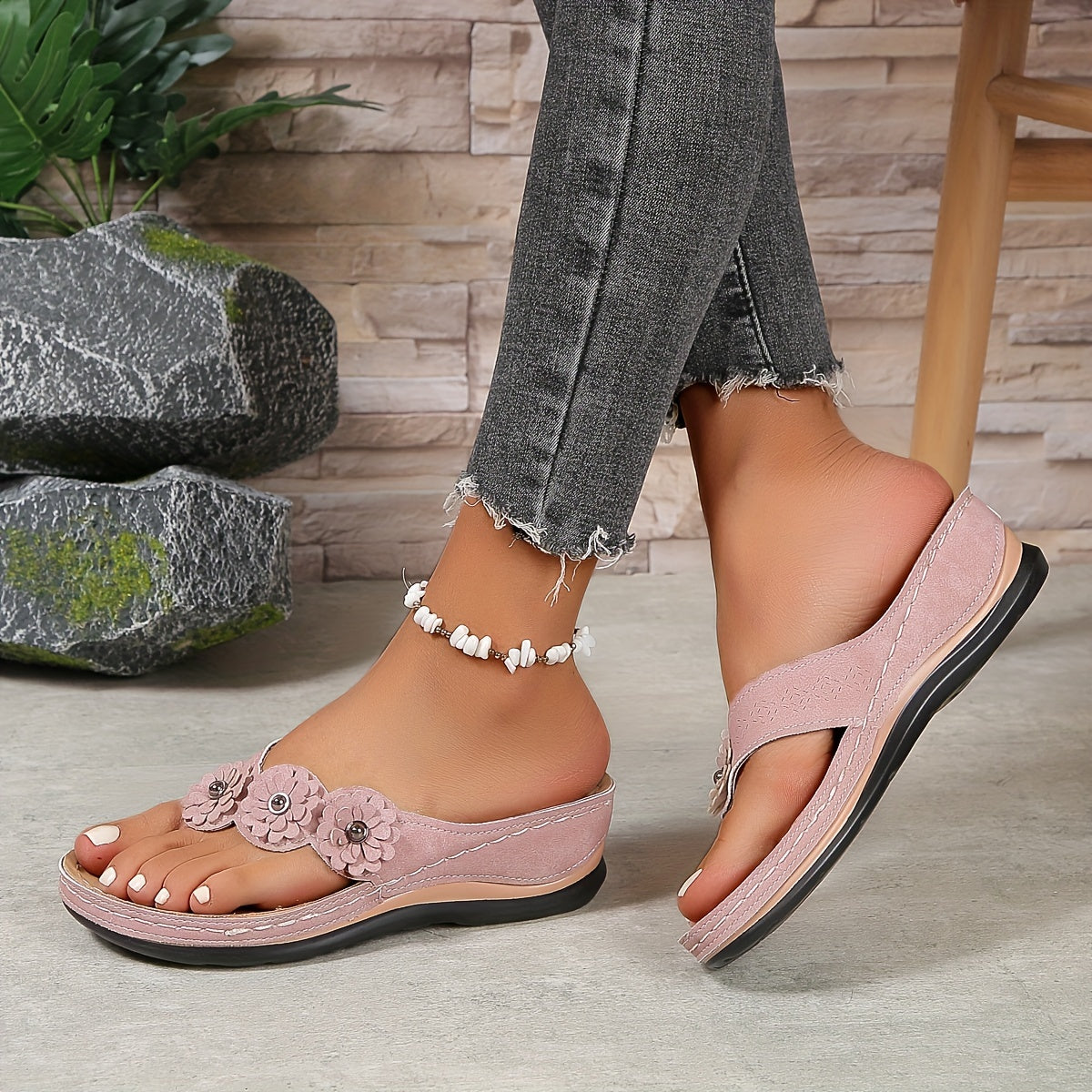 Women's Supportive Adjustable Sandals – Black