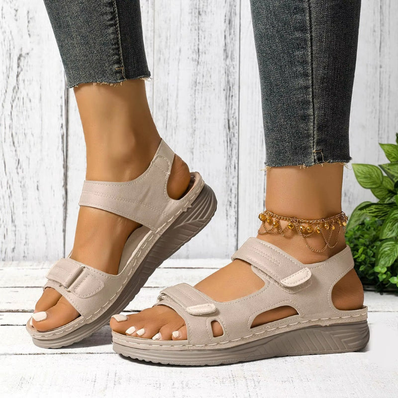 Women's Comfort Sandals with Arch Support – Beige