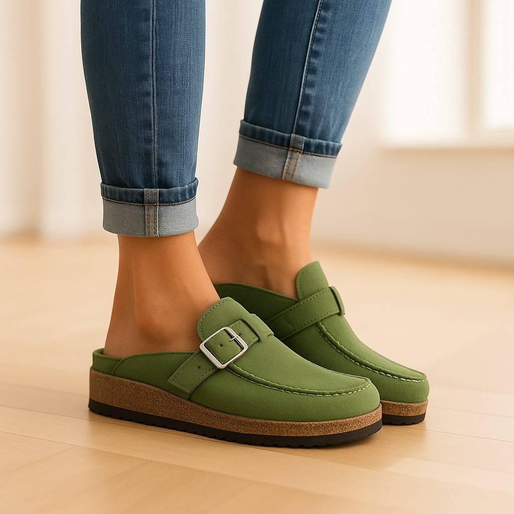 Women's Comfort Sandals with Ergonomic Insole – Green