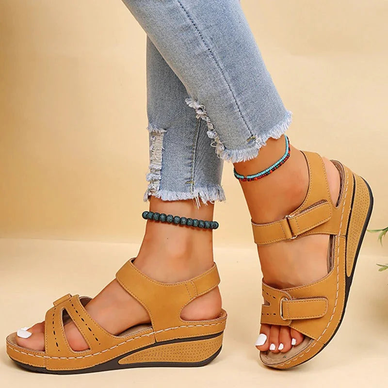 Women's Comfort Sandals with Gel Insole – Yellow