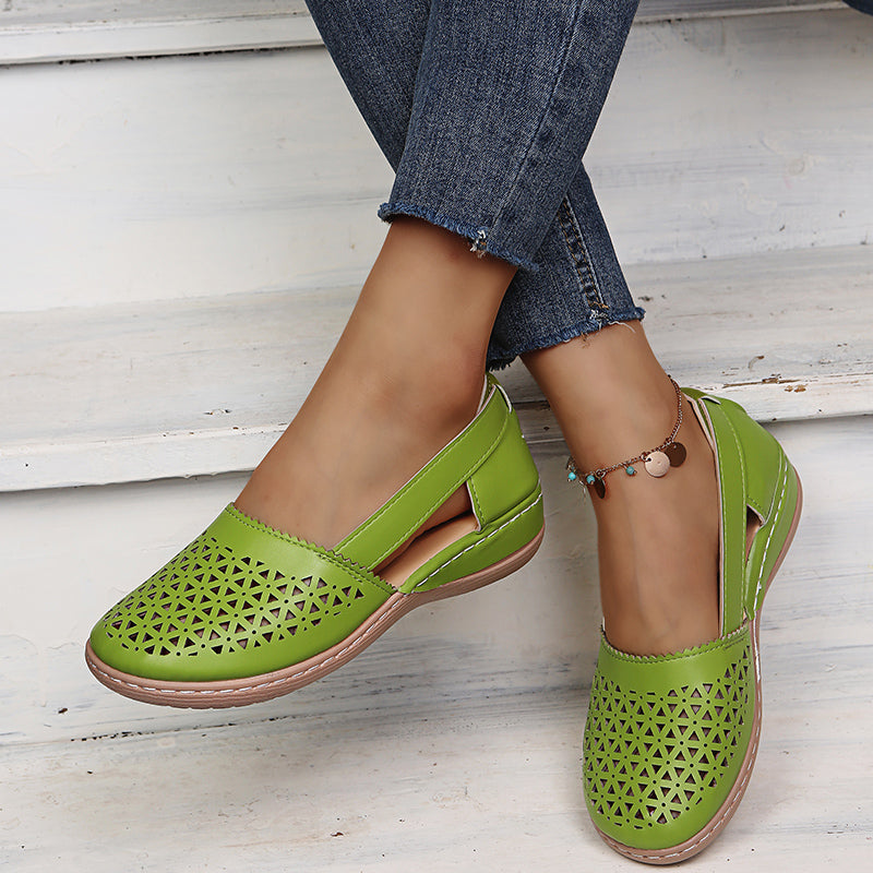 Women's Comfort Sandals with a Sturdy Heel – Green
