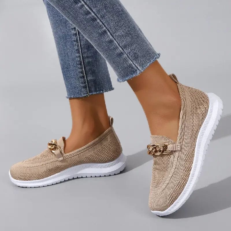 Women's Breathable Comfort Shoes – Beige