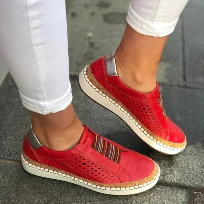Women's Comfort Shoes, Breathable and Flexible – Red
