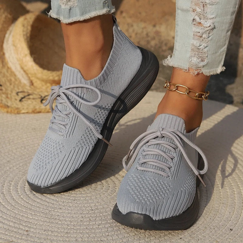 Women's Comfort Shoes, Breathable and Non-Slip – Grey
