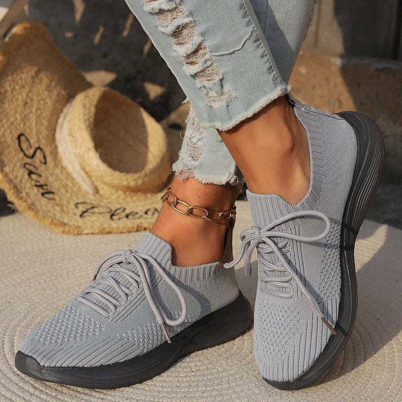 Women's Comfort Shoes, Breathable and Non-Slip – Grey