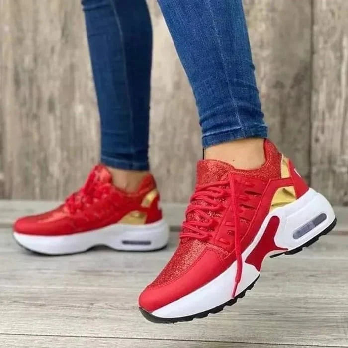 Women's Supportive Everyday Shoes – Red
