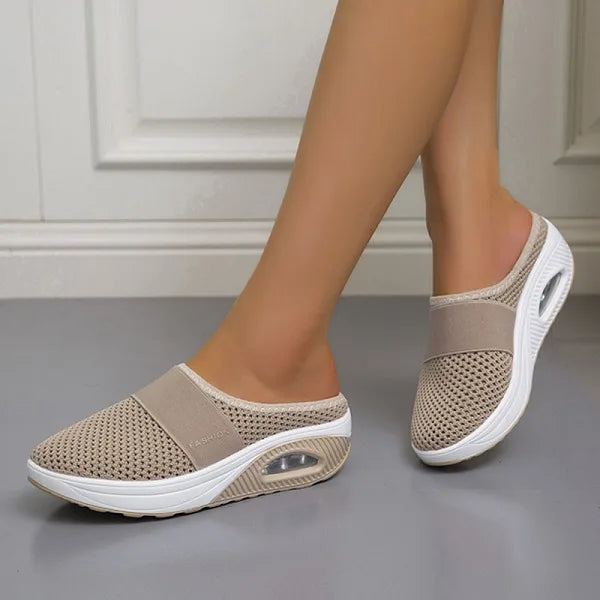 Women's Comfort Slides, Lightweight and Breathable – Beige