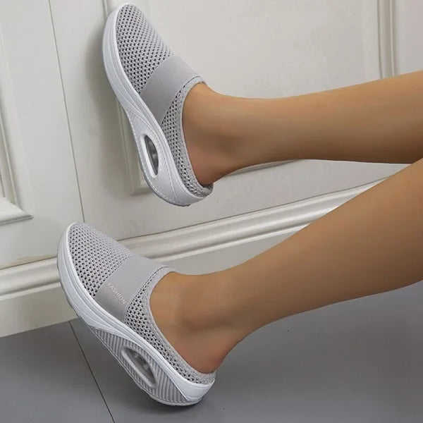 Women's Comfort Slides, Lightweight and Breathable – Grey