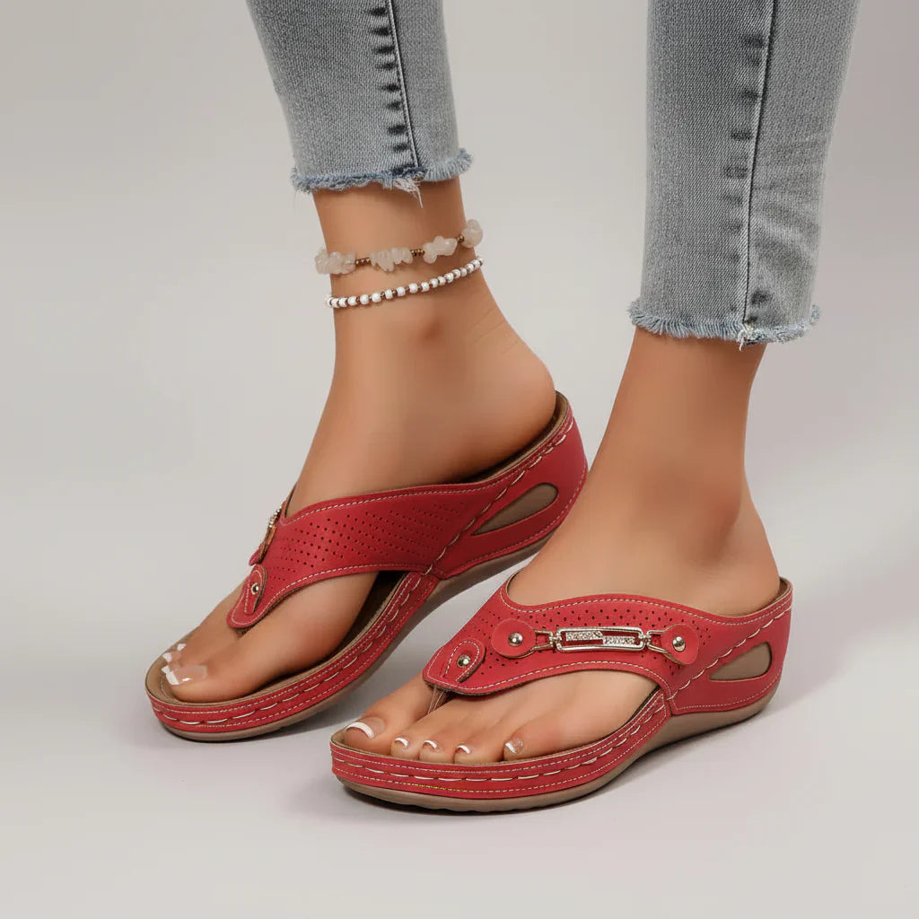 Women's Comfort Slides for Summer – Red