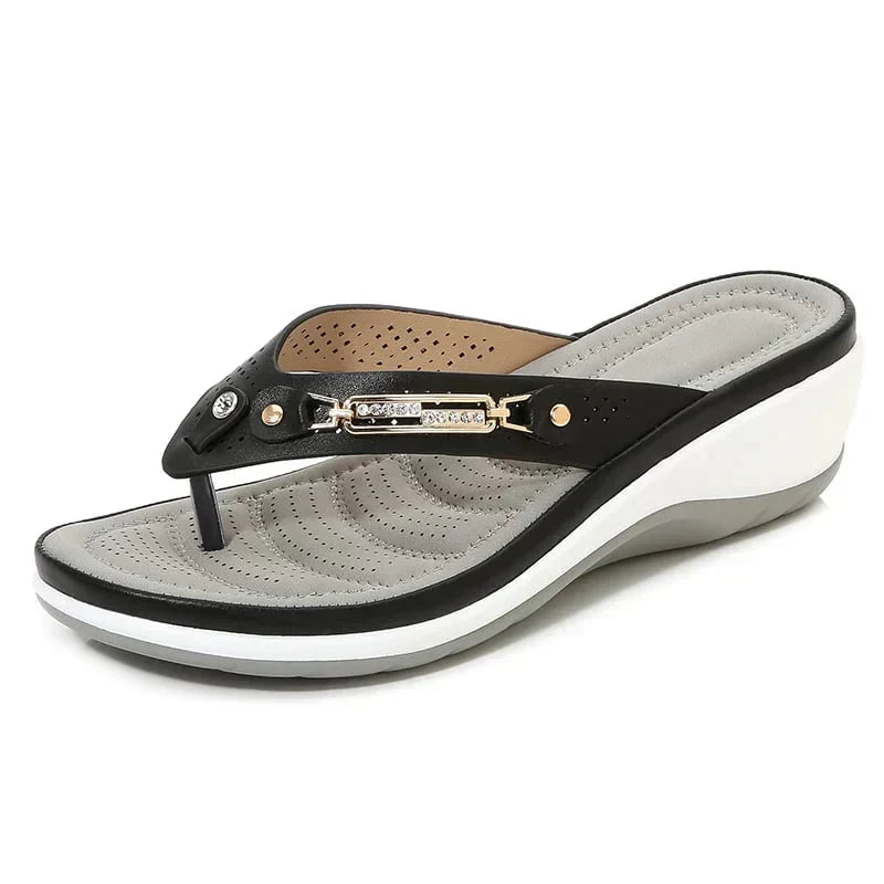 Women's Comfort Slides with Soft Sole – Black