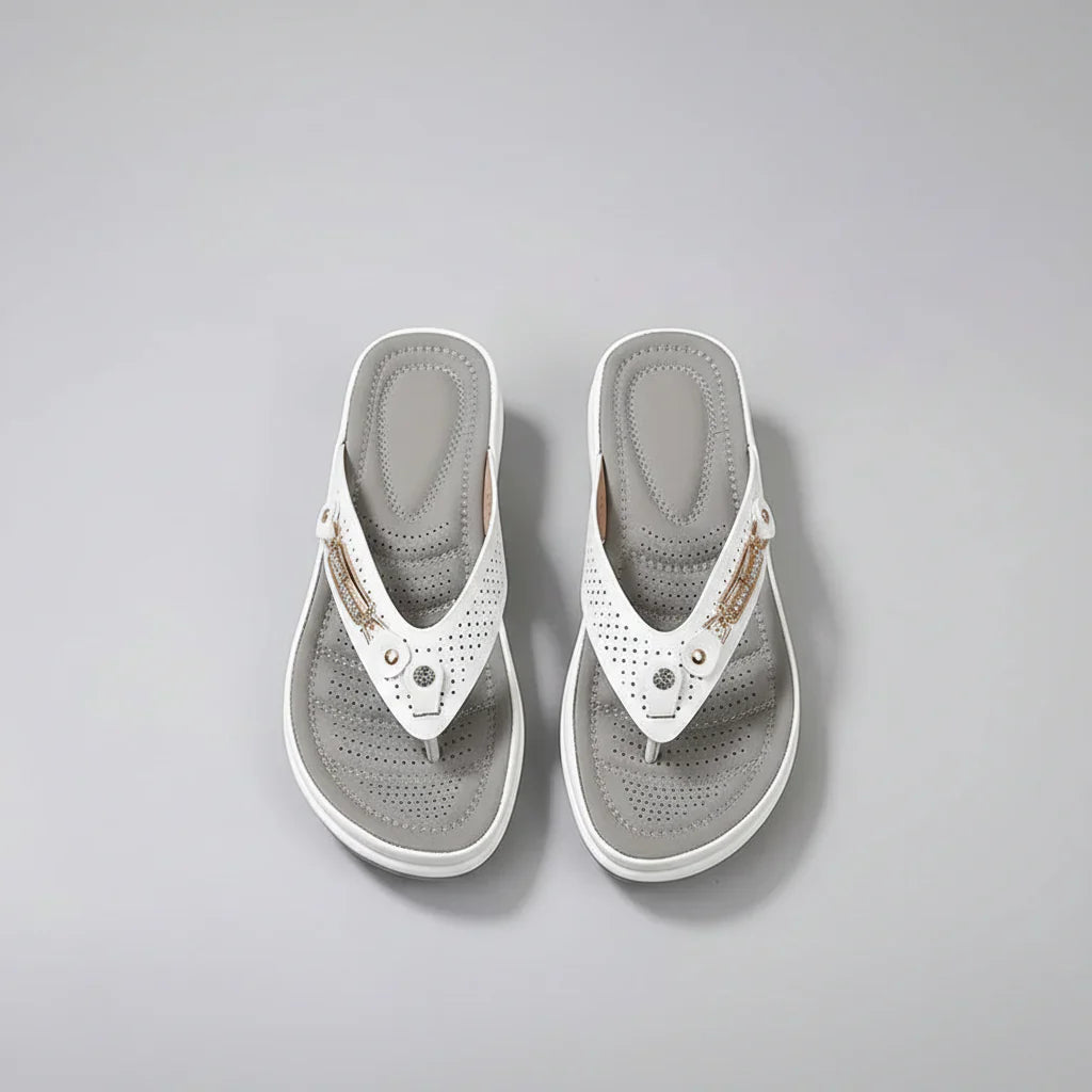 Women's Comfort Slides with Soft Sole – Beige