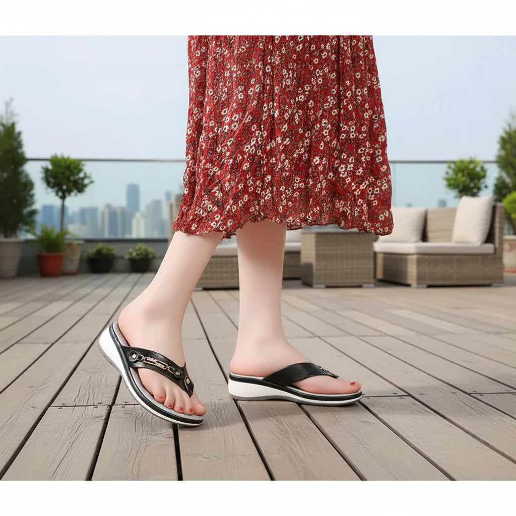 Women's Comfort Slides with Soft Sole – Beige