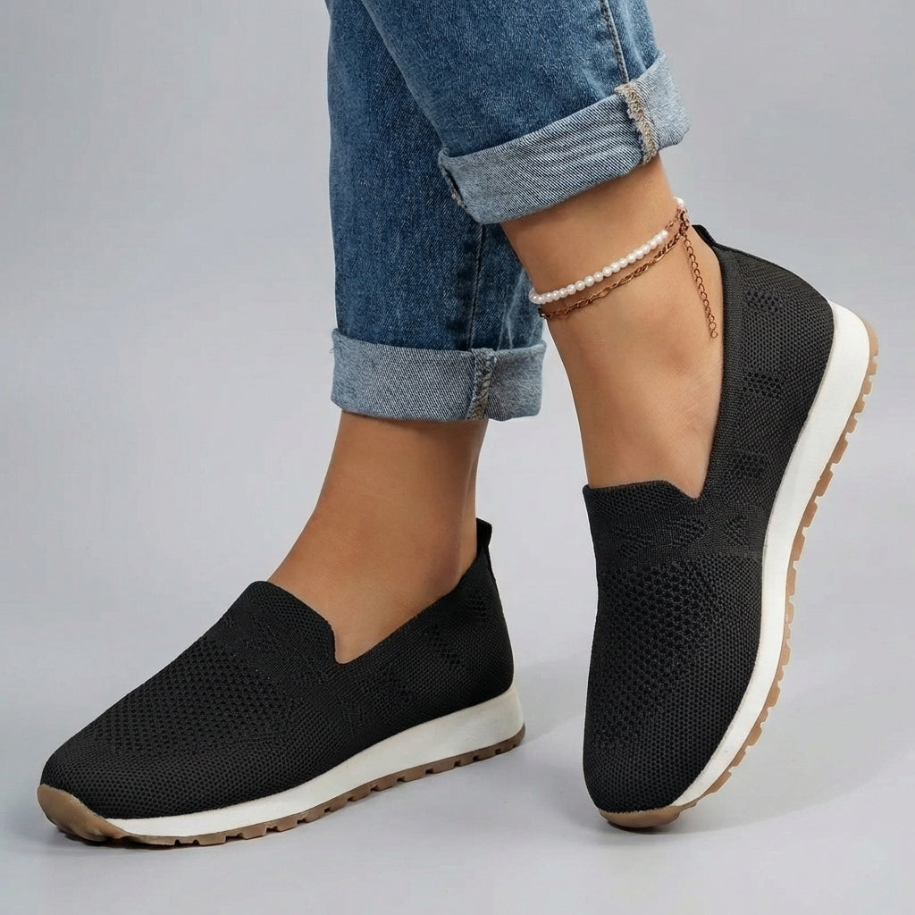 Women's Comfort Slip-On Loafers – Black