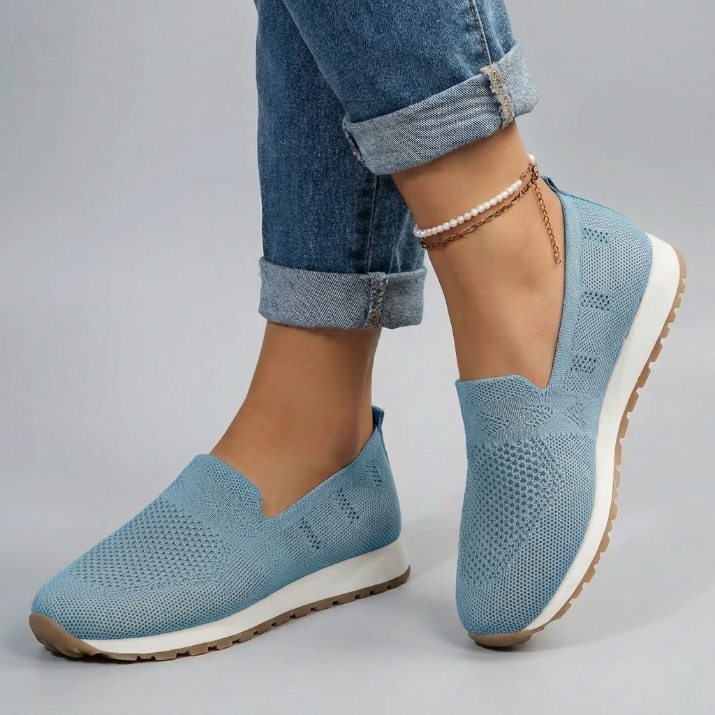 Women's Comfort Slip-On Loafers – Sky Blue