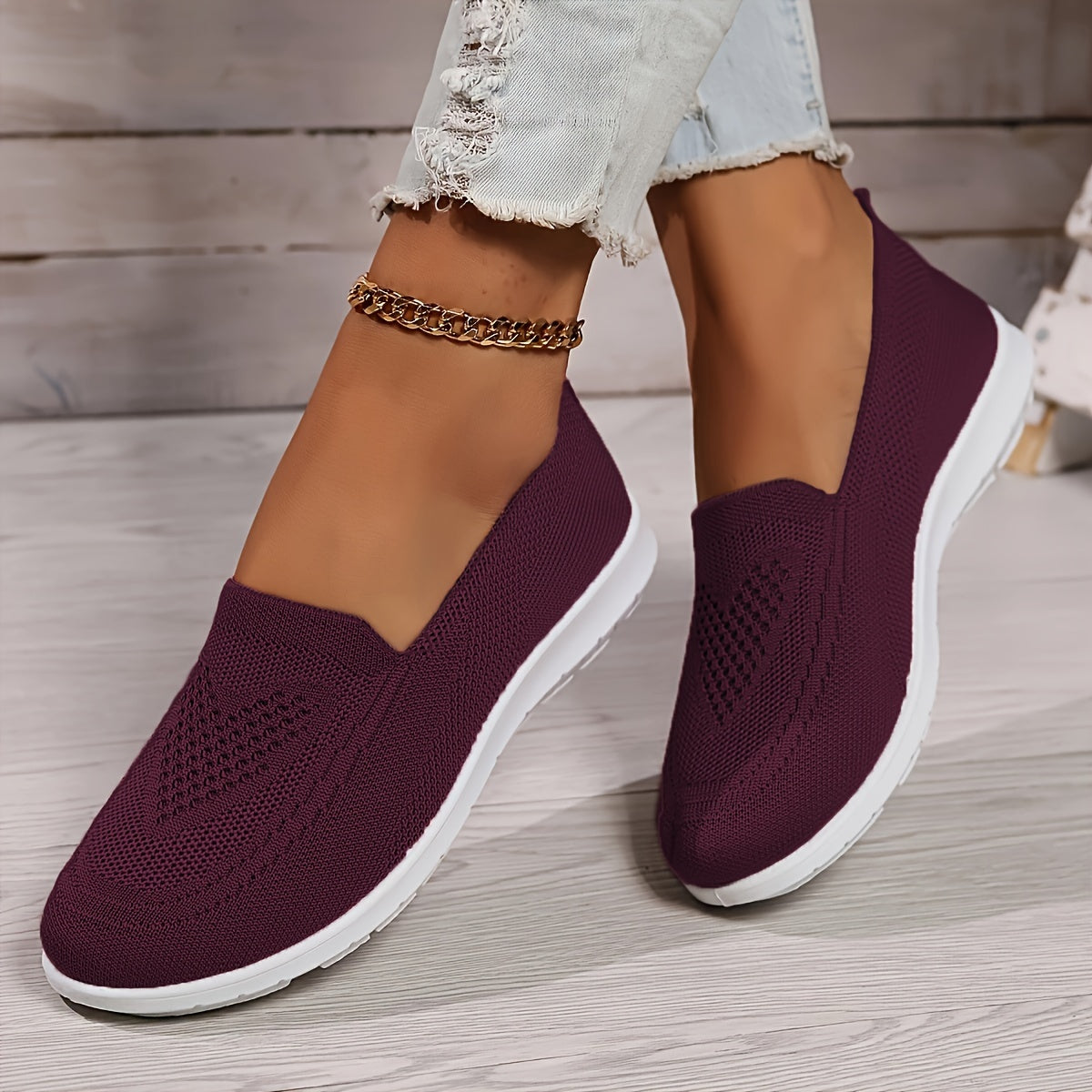 Women's Breathable Slip-On Comfort Shoes – Fuchsia