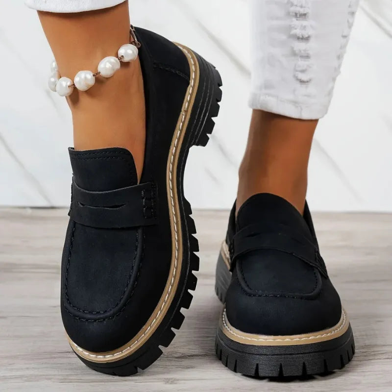 Women's Trendy Slip-On Comfort Shoes – Black