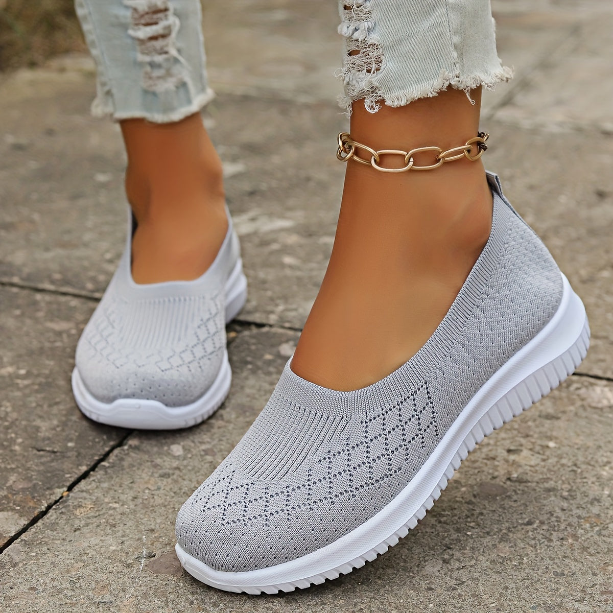 Women's Comfort Slip-On Shoes, Lightweight and Breathable