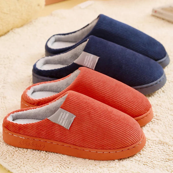 Women's Supportive Slippers with Ergonomic Footbed – Orange & Red