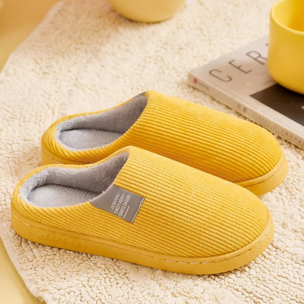 Women's Supportive Slippers with Ergonomic Footbed – Yellow