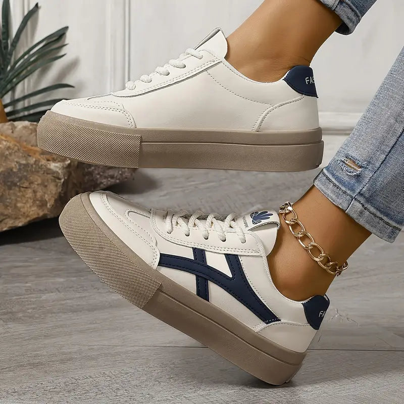 Women's Comfort Sneakers, Breathable and Modern – Blue