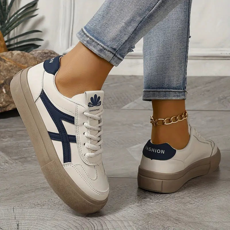 Women's Comfort Sneakers, Breathable and Modern – Blue