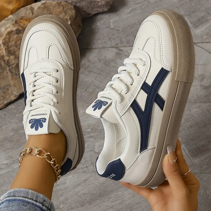 Women's Comfort Sneakers, Breathable and Modern – Blue