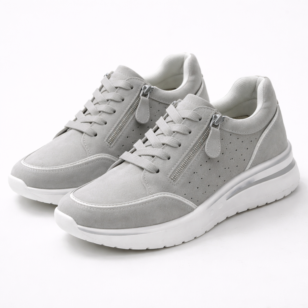 Women's Supportive Sneakers with a Comfortable Sole – Grey