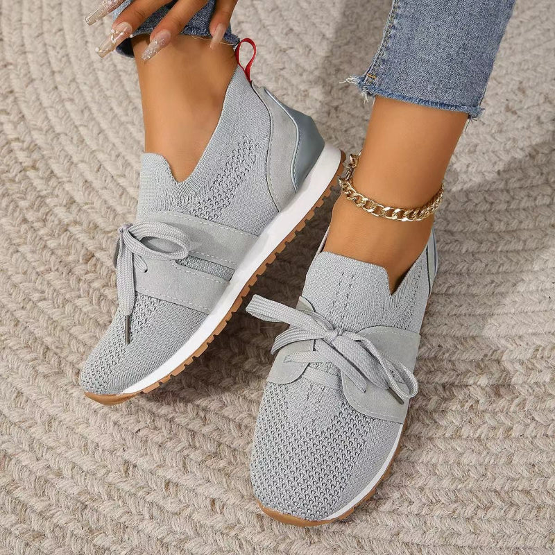 Women's Comfort Sneakers in a Trendy Style – Grey