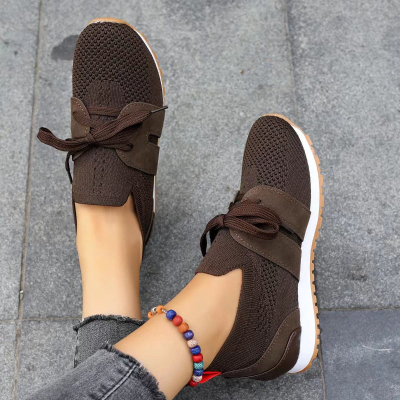 Women's Comfort Sneakers in a Trendy Style – Brown