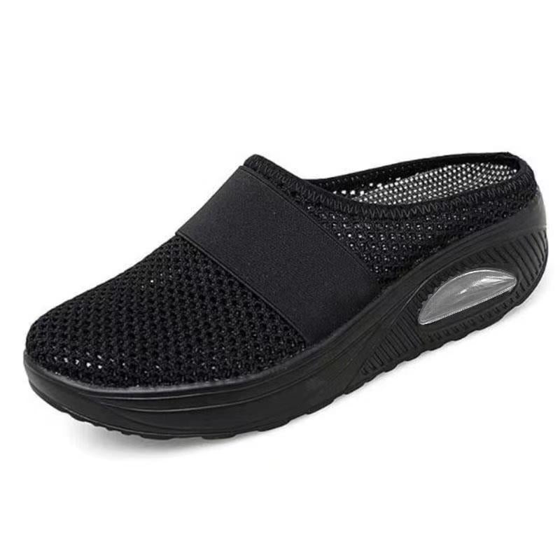 Women's Comfort Sneakers with Air Cushion – Black