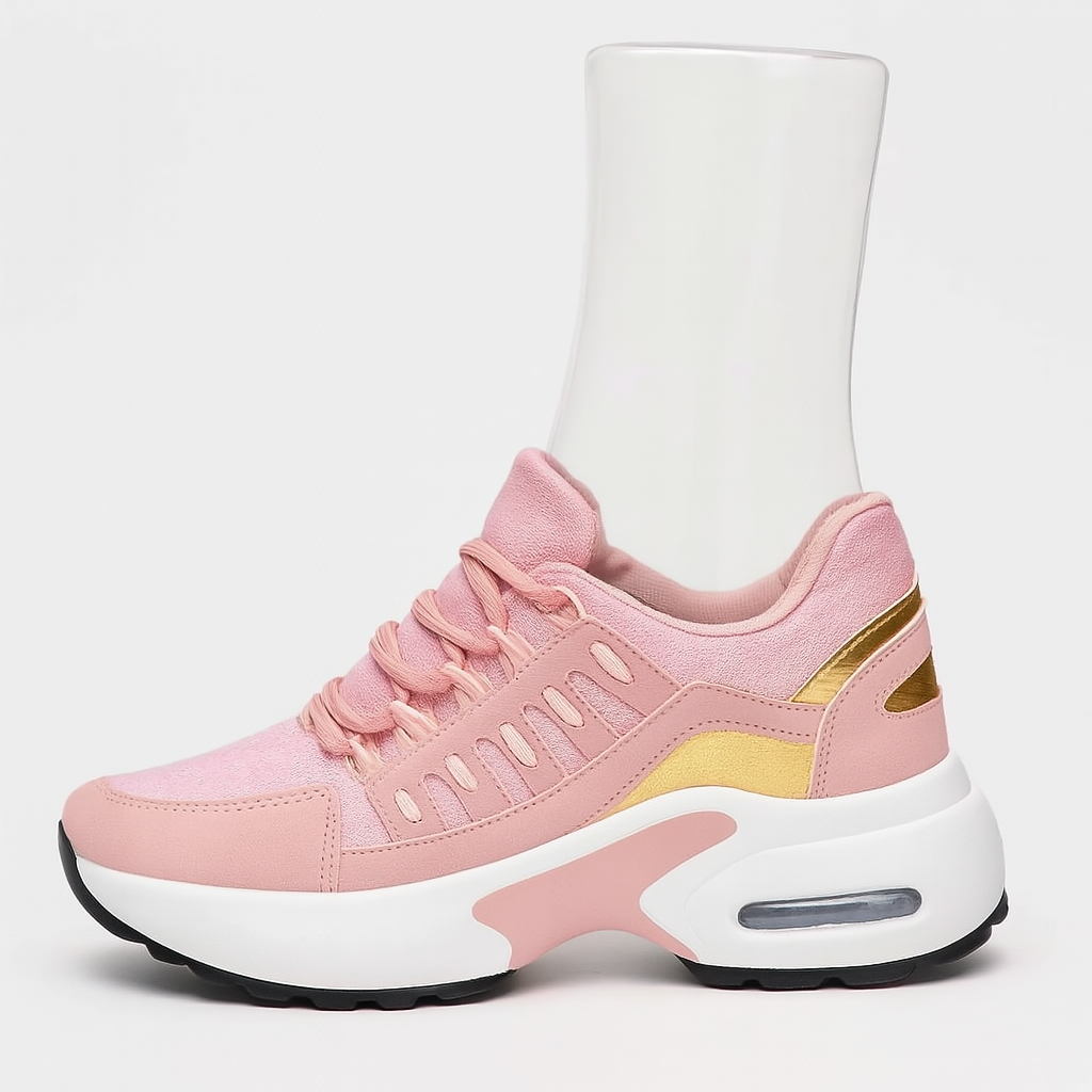 Women's Comfort Sneakers with Arch Support – Pink