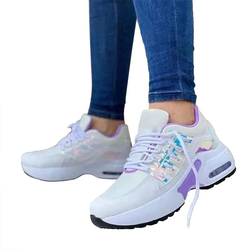 Women's Comfort Sneakers with Arch Support – Purple