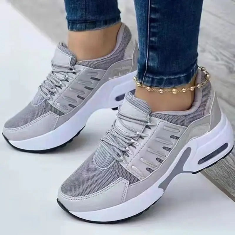 Women's Comfort Sneakers with Arch Support – Grey
