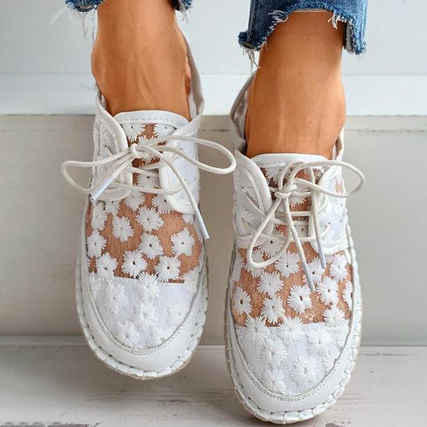 Women's Comfort Sneakers with Embroidery