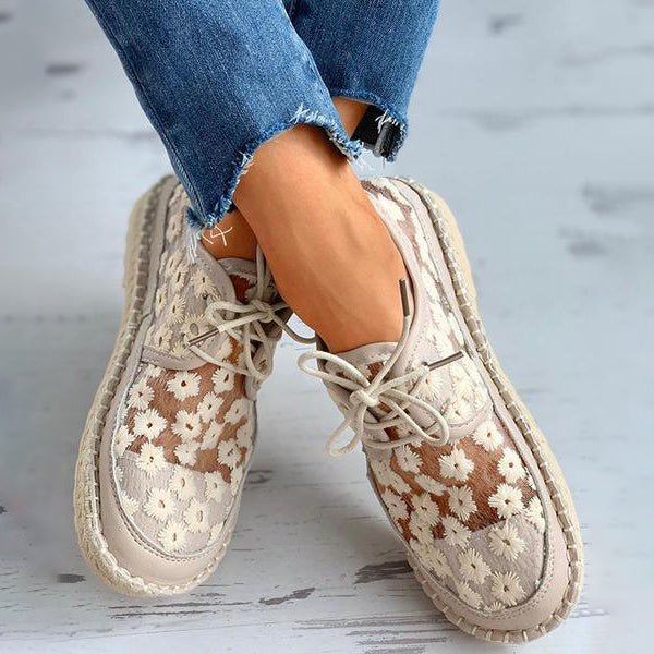 Women's Comfort Sneakers with Embroidery