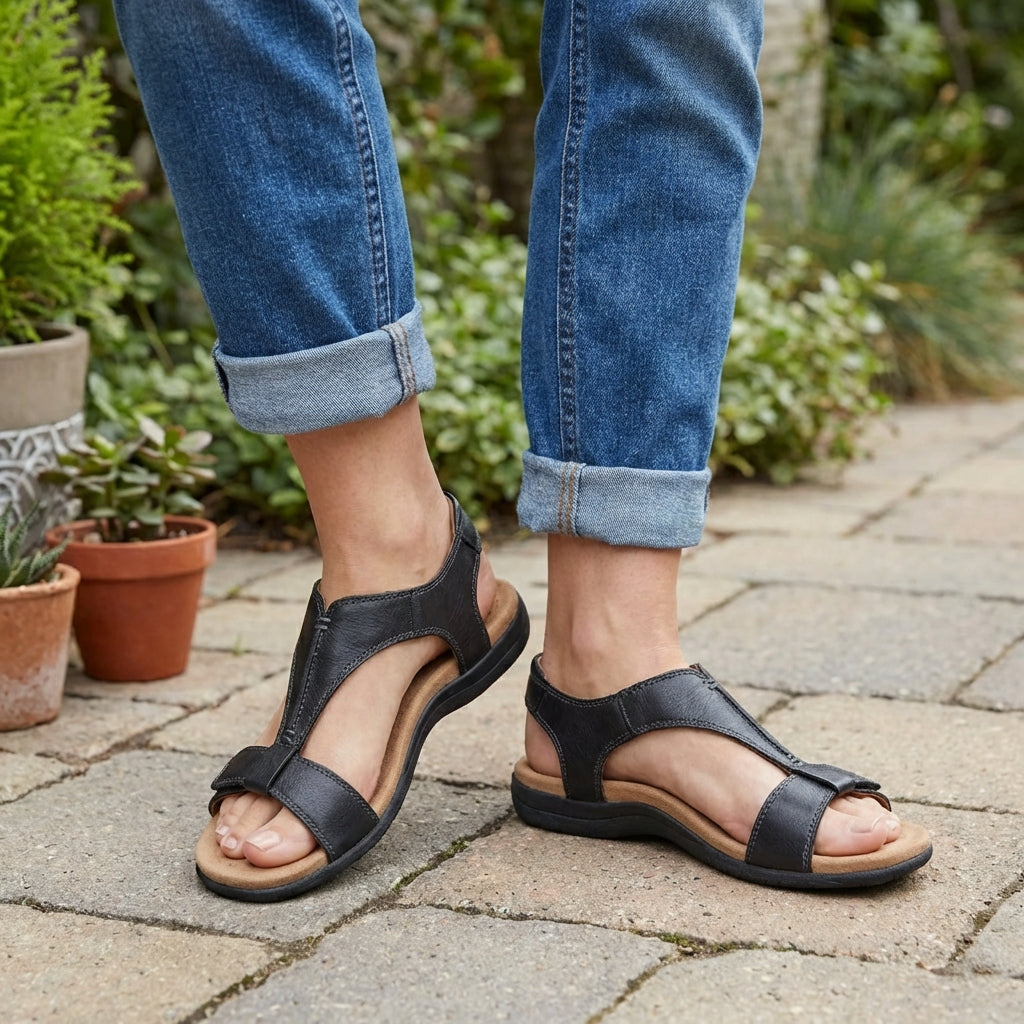 Women's Summer Comfort Sandals with Adjustable Fit