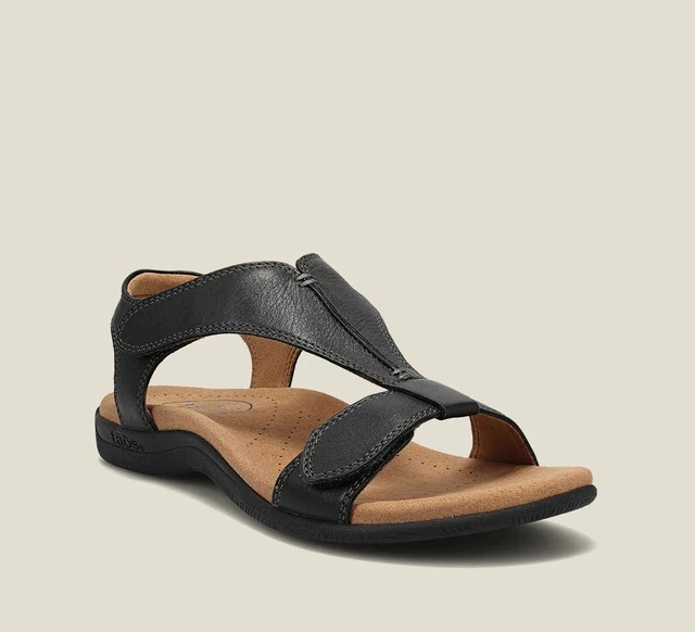 Women's Velcro Sandals, Comfortable – Black