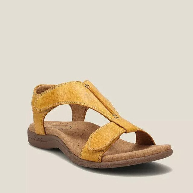 Women's Velcro Sandals, Comfortable – Yellow