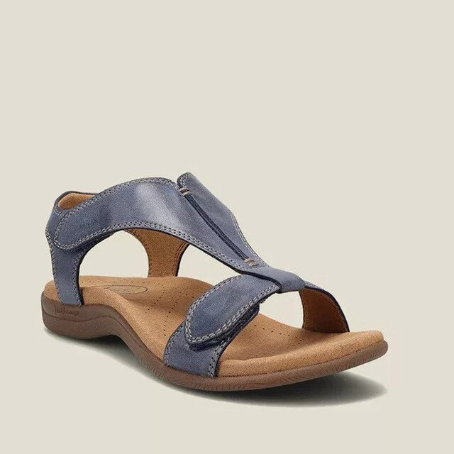 Women's Velcro Sandals, Comfortable – Dark Blue
