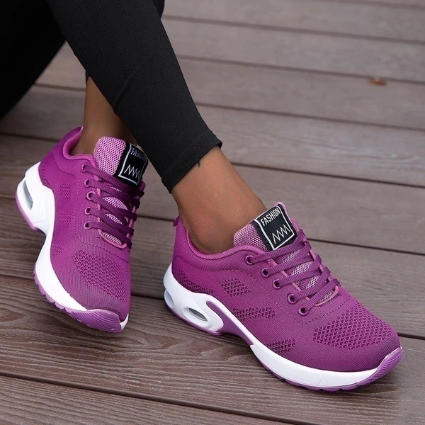 Women's Comfort Walking Sneakers – Purple