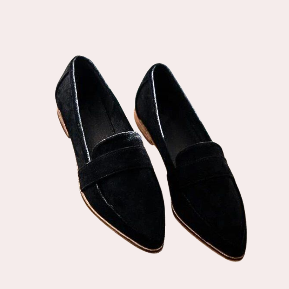 Women's Pointed-Toe Loafers for All Year – Black