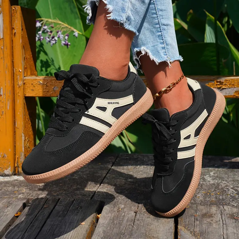 Women's Retro-Style Lace-Up Sneakers