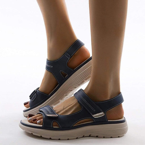 Women's Sandals with Adjustable Strap, Non-Slip – Blue