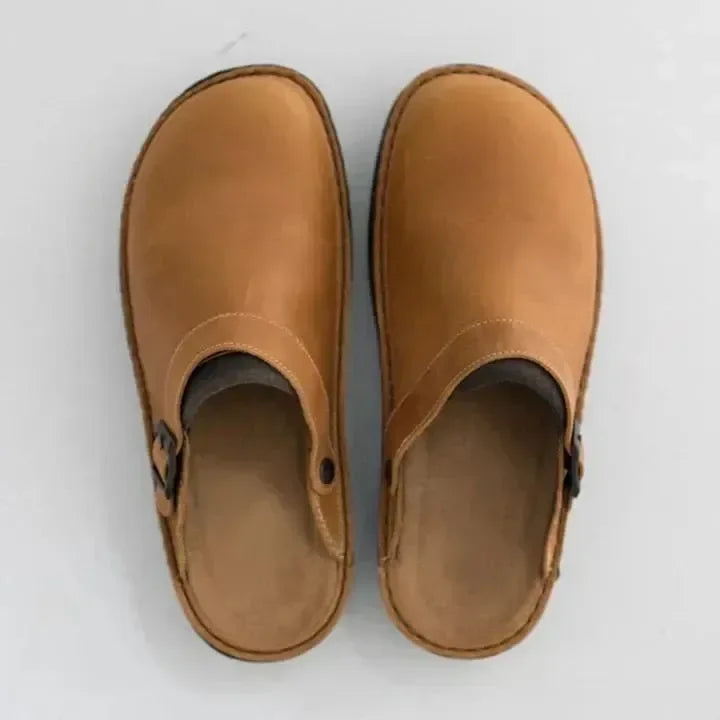 Women's Slip-On Clogs with Ergonomic Footbed – Dark Brown