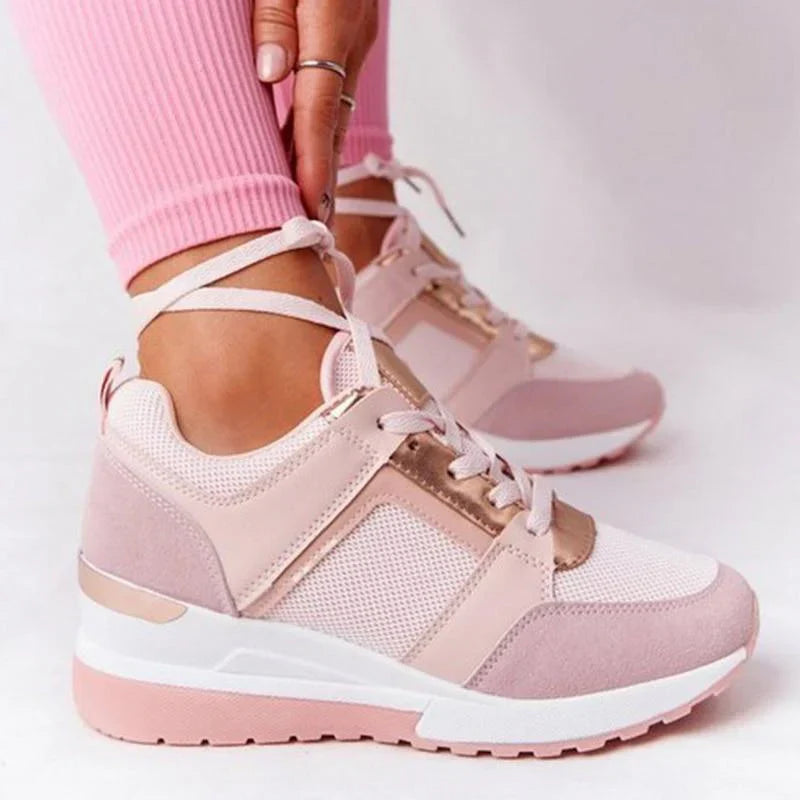 Women's Sneakers with Cushioning Air Sole – Pink
