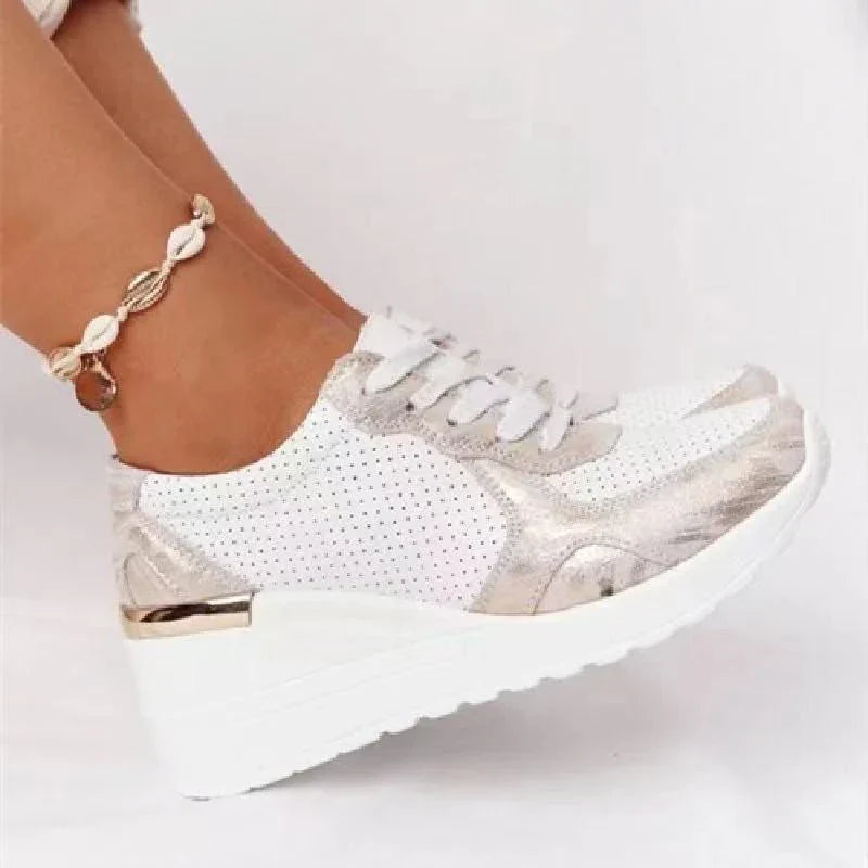 Women's Sneakers with Cushioning Air Sole – White