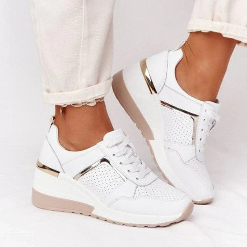 Women's Sneakers with Cushioning Air Sole – White